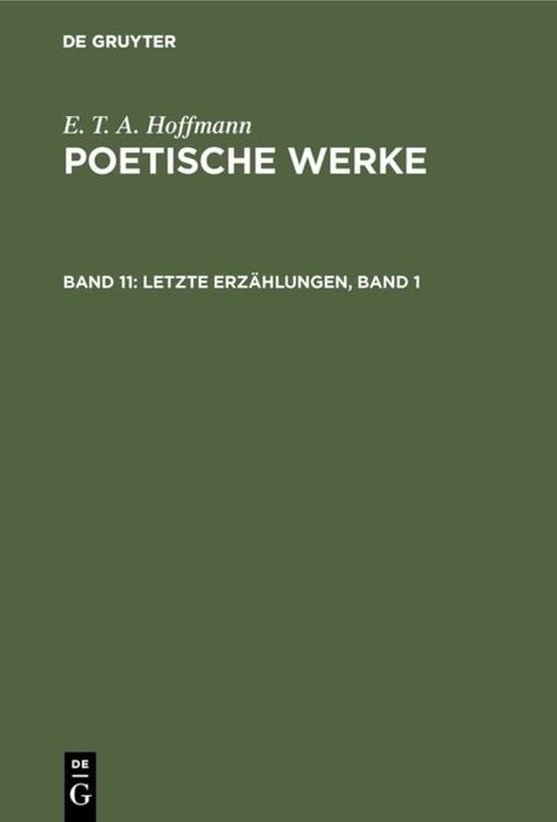 Produktbild: Letzte Erzählungen, Band 1