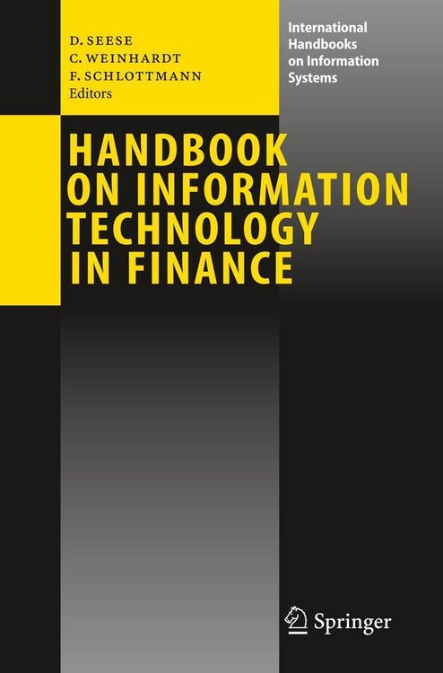 Produktbild: Handbook on Information Technology in Finance