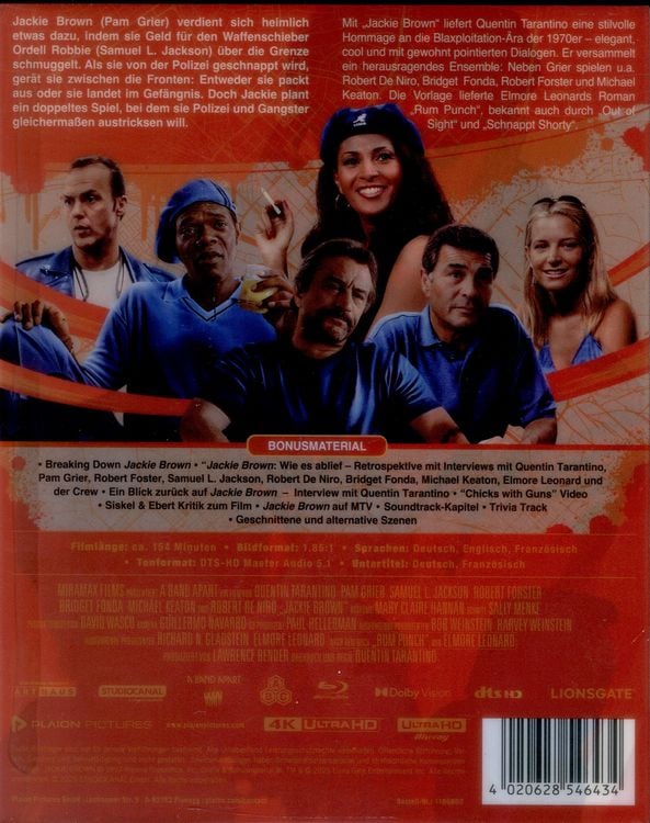 Produktbild: Jackie Brown - Limitiertes Steelbook (4K Ultra HD) (+ Blu-ray)