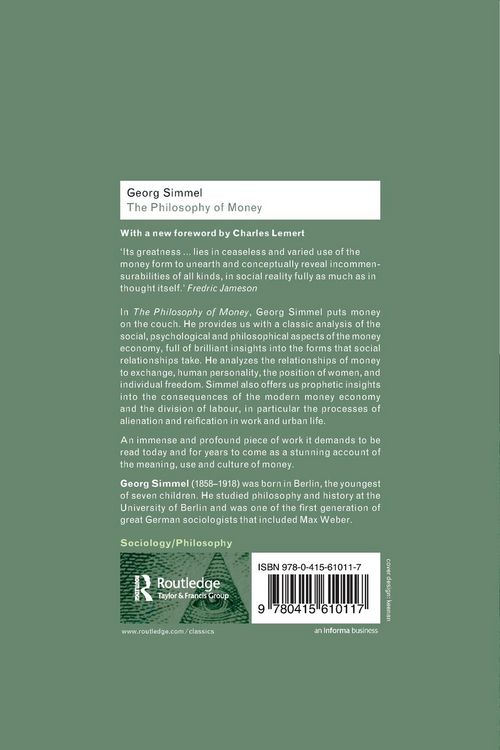 Produktbild: The Philosophy of Money