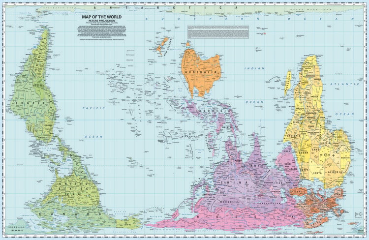 Produktbild: Peters, A: Peters Map of the World