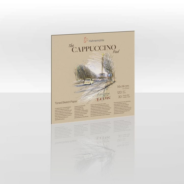 Produktbild: Hahnem&uuml;hle Papier The Cappuccino Pad, 14 x 14 cm, 120 g/m&sup2;