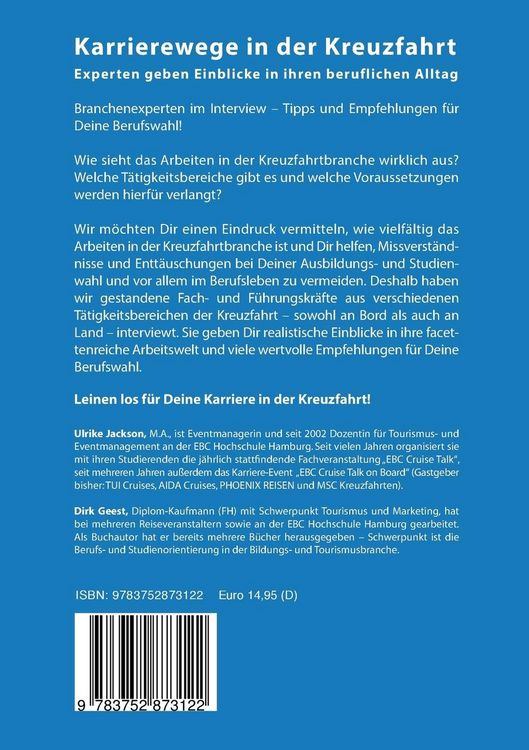 Produktbild: Karrierewege in der Kreuzfahrt