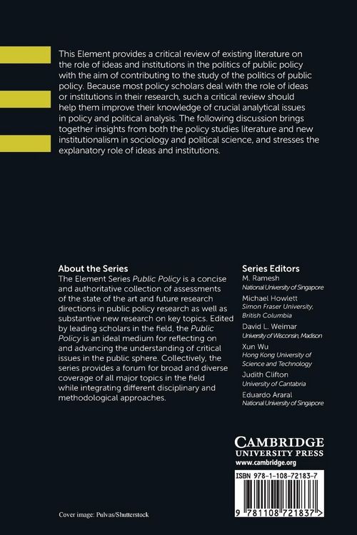 Produktbild: How Ideas and Institutions Shape the Politics of Public Policy