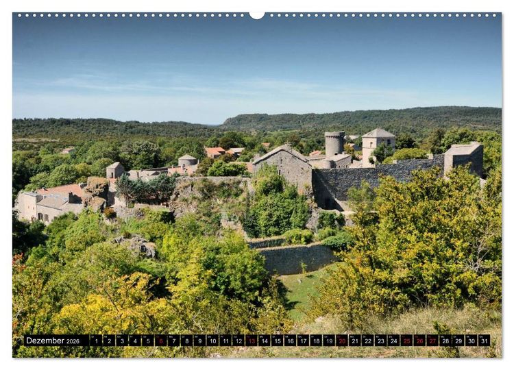 Produktbild: Frankreichs wehrhafter S&uuml;den - Festungen und Wehranlagen im Languedoc-Roussillon (Wandkalender 2026 DIN A2 quer), CALVENDO Monatskalender
