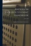 Produktbild: Anderson College Student Handbook; 1947-1948