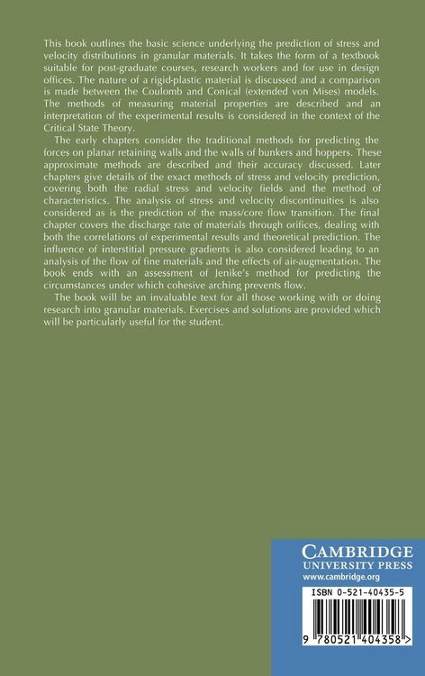 Produktbild: Statics and Kinematics of Granular Materials