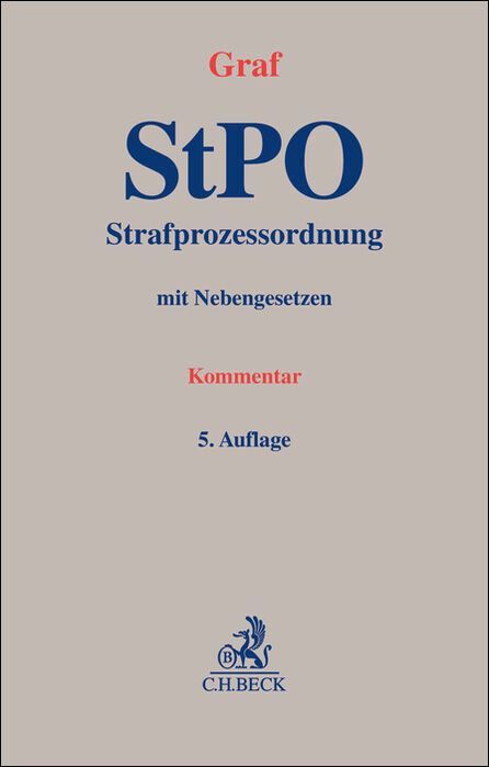 Produktbild: Strafprozessordnung. StPO