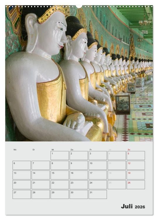 Produktbild: BUDDHA - Das sanfte L&auml;cheln (hochwertiger Premium Wandkalender 2026 DIN A2 hoch), Kunstdruck in Hochglanz
