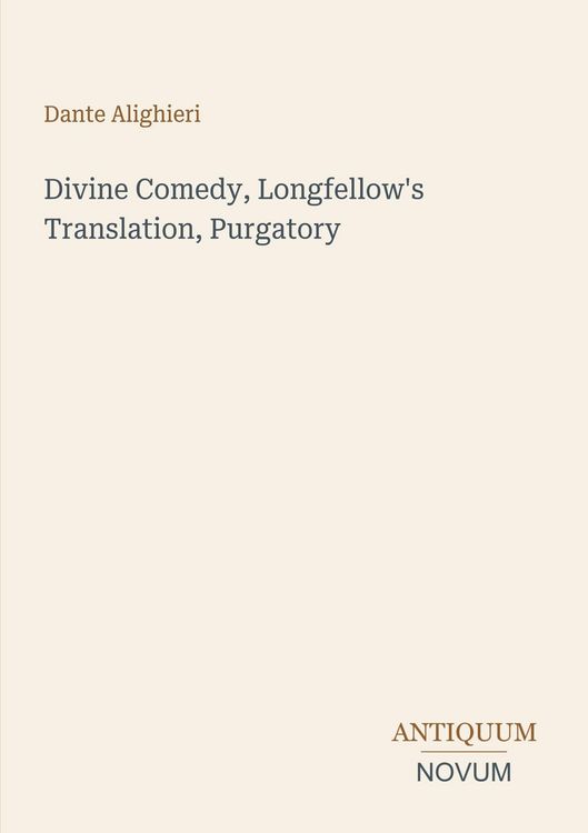 Produktbild: Divine Comedy, Longfellow's Translation, Purgatory