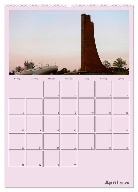 Produktbild: Rund um die Kieler F&ouml;rde / Planer (Wandkalender 2026 DIN A2 hoch), CALVENDO Monatskalender