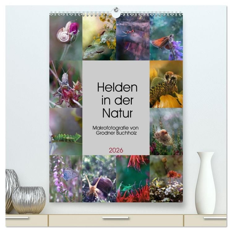 Produktbild: Helden in der Natur (hochwertiger Premium Wandkalender 2026 DIN A2 hoch), Kunstdruck in Hochglanz