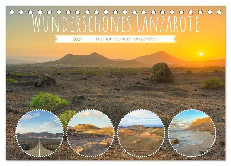Produktbild: Wundersch&ouml;nes Lanzarote (Tischkalender 2027 DIN A5 quer), CALVENDO Monatskalender