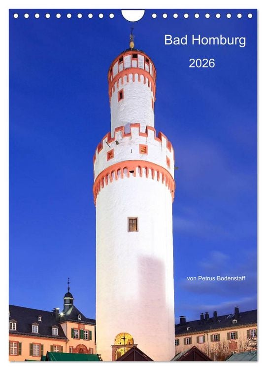Produktbild: Bad Homburg 2026 von Petrus Bodenstaff (Wandkalender 2026 DIN A4 hoch), CALVENDO Monatskalender