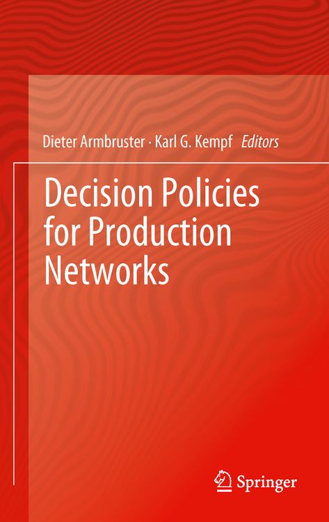 Produktbild: Decision Policies for Production Networks