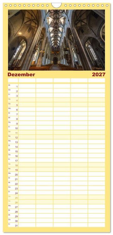 Produktbild: Familienplaner 2027 - &Uuml;berlingen am sch&ouml;nen Bodensee mit 5 Spalten (Wandkalender, 21 x 45 cm) CALVENDO