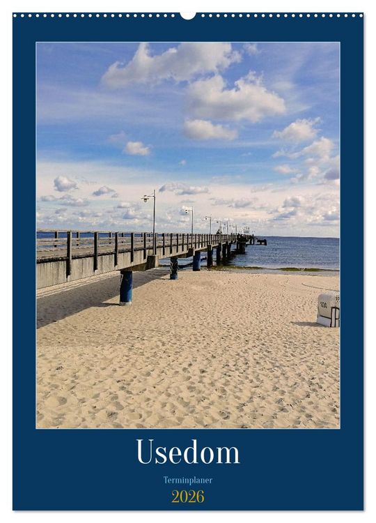 Produktbild: Usedom Ostsee - Terminplaner (Wandkalender 2026 DIN A2 hoch), CALVENDO Monatskalender