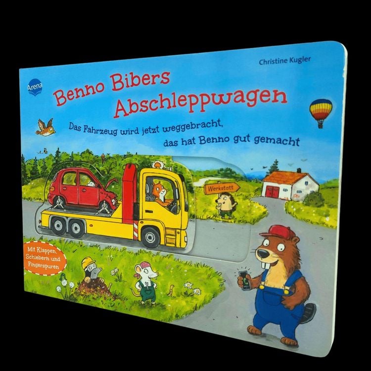 Produktbild: Benno Bibers Abschleppwagen. Das Fahrzeug wird jetzt weggebracht, das hat Benno gut gemacht