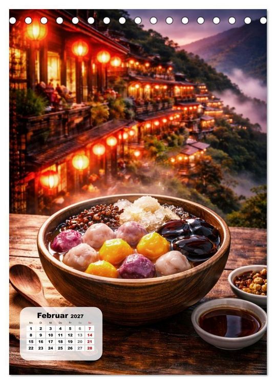 Produktbild: Taiwan &ndash; Eine Schlemmerreise durchs Land der Nachtm&auml;rkte (Tischkalender 2027 DIN A5 hoch), CALVENDO Monatskalender