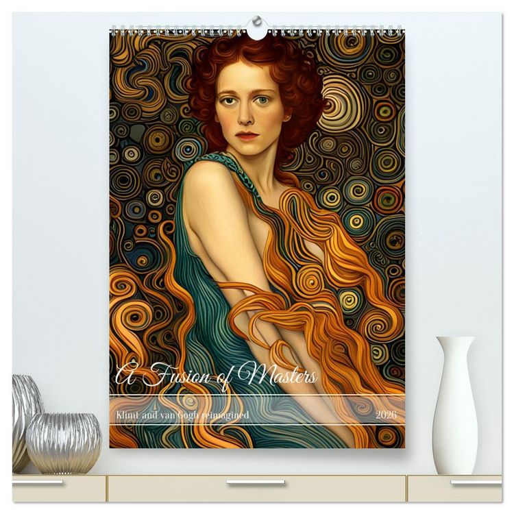 Produktbild: A Fusion of Masters (High Quality Premium Wall Calendar 2026 DIN A2 portrait),CALVENDO 12 Month Wall Calendar
