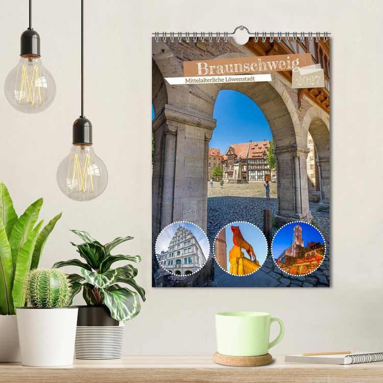 Produktbild: Braunschweig - Mittelalterliche L&ouml;wenstadt (Wandkalender 2027 DIN A4 hoch), CALVENDO Monatskalender