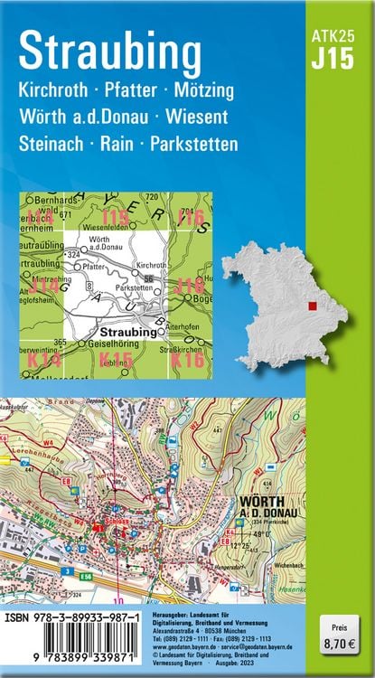 Produktbild: Straubing (Amtliche Topographische Karte 1:25000)