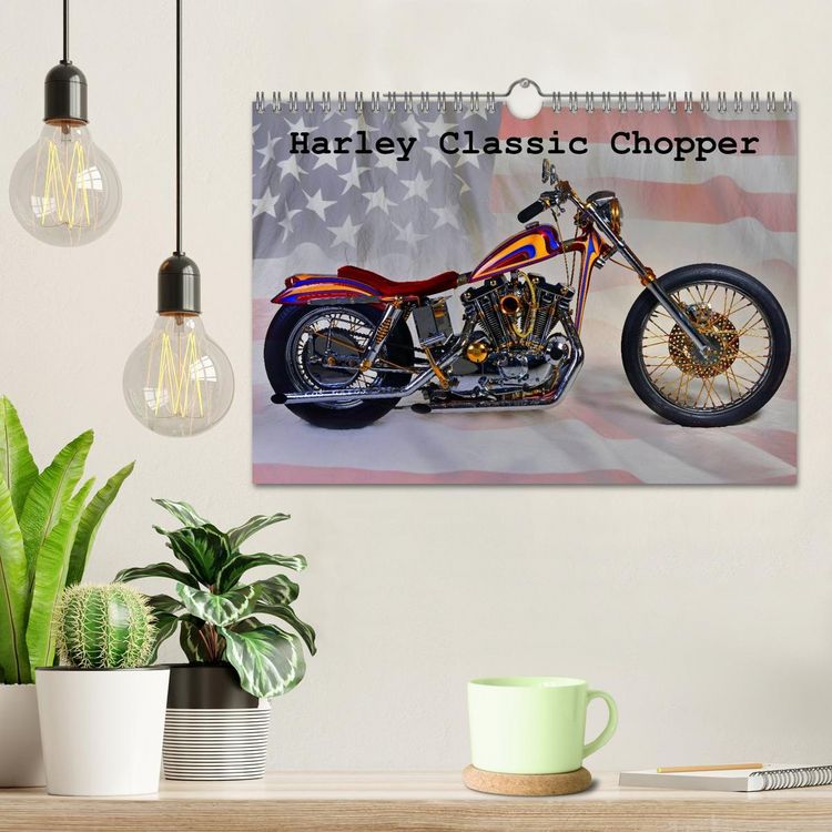 Produktbild: Harley Classic Chopper (Wandkalender 2026 DIN A4 quer), CALVENDO Monatskalender
