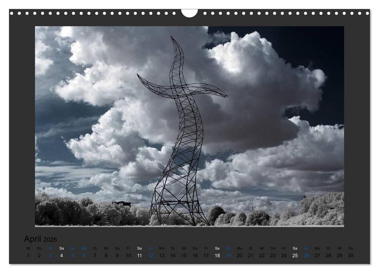 Produktbild: Surreale Landschaften. INFRARROT - Wenn gr&uuml;n zu wei&szlig; wird (Wandkalender 2026 DIN A3 quer), CALVENDO Monatskalender