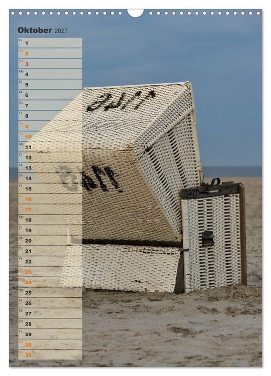 Produktbild: Zwischen D&uuml;nen und Watt / Geburtstagskalender (Wandkalender 2027 DIN A3 hoch), CALVENDO Monatskalender