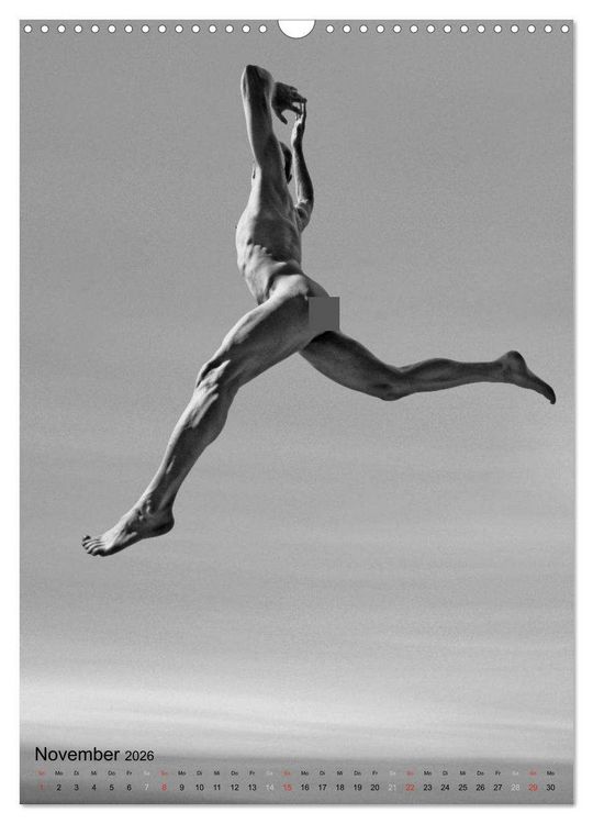 Produktbild: JUMP! ATHLETISCHE M&Auml;NNERAKTE (Wandkalender 2026 DIN A3 hoch), CALVENDO Monatskalender