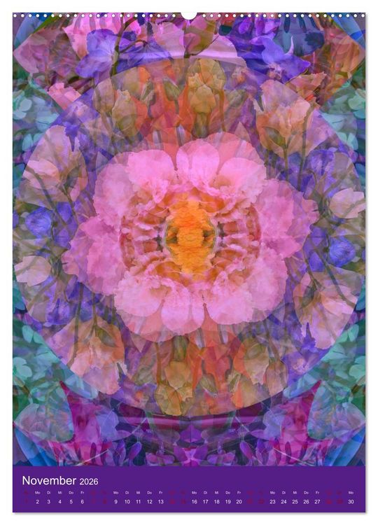 Produktbild: Meditative Pflanzenmandalas (hochwertiger Premium Wandkalender 2026 DIN A2 hoch), Kunstdruck in Hochglanz