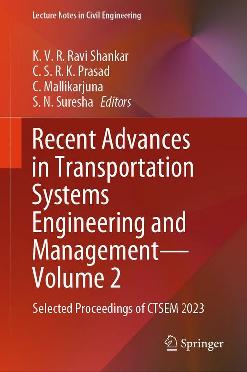 Produktbild: Recent Advances in Transportation Systems Engineering and Management-Volume 2