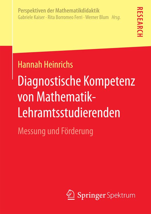Produktbild: Diagnostische Kompetenz von Mathematik-Lehramtsstudierenden