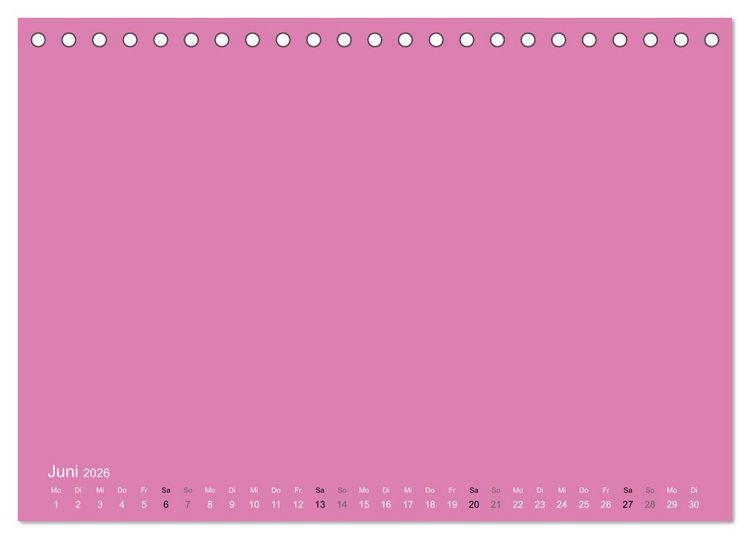 Produktbild: Bastelkalender - Pink (Tischkalender 2026 DIN A5 quer), CALVENDO Monatskalender
