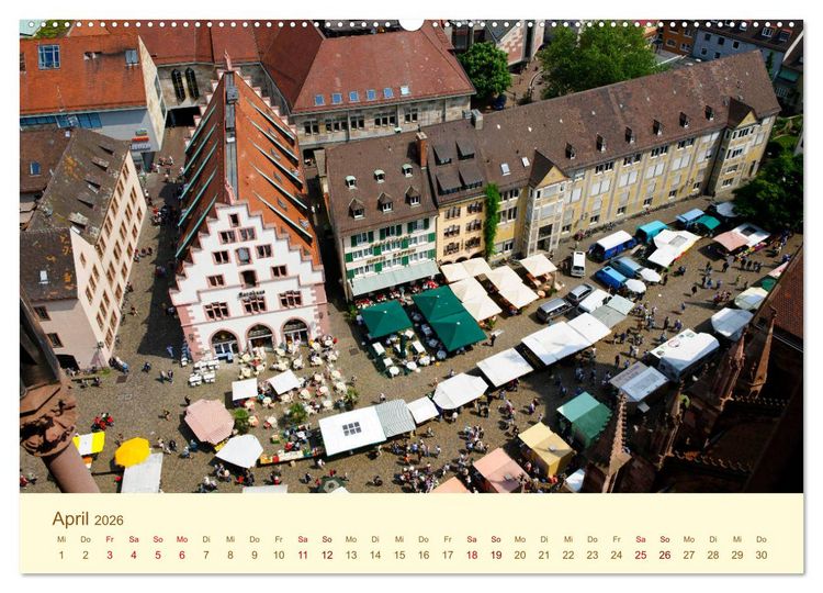Produktbild: Freiburg Perle im Breisgau (Wandkalender 2026 DIN A2 quer), CALVENDO Monatskalender