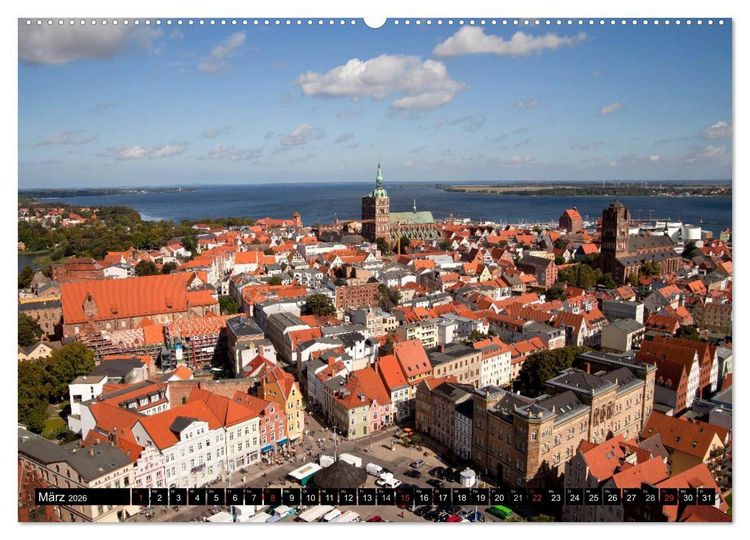 Produktbild: Hansestadt Stralsund (hochwertiger Premium Wandkalender 2026 DIN A2 quer), Kunstdruck in Hochglanz