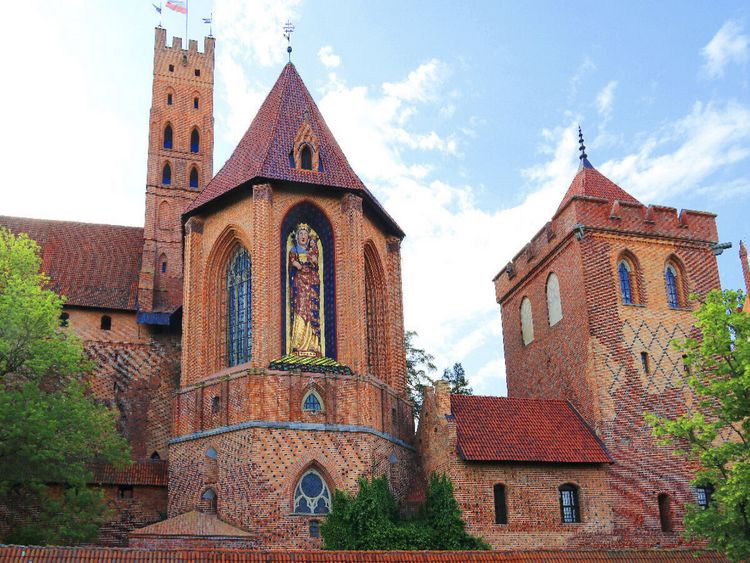 Produktbild: CALVENDO Puzzle Ordensburg des Deutschen Ordens in Marienburg, polnisch Malbork, in Pommern | 1000 Teile Lege-Gr&ouml;&szlig;e 64x48cm Foto-Puzzle f&uuml;r gl&uuml;ckliche Stunden
