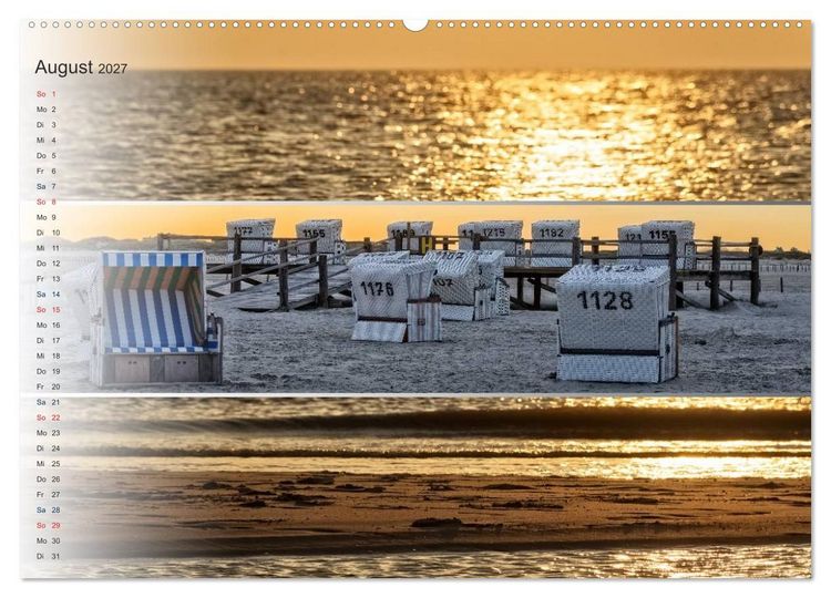 Produktbild: K&uuml;stenstreifen an der Nordsee (hochwertiger Premium Wandkalender 2027 DIN A2 quer), Kunstdruck in Hochglanz