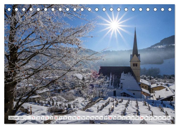 Produktbild: Sch&ouml;ne Gr&uuml;&szlig;e aus Taxenbach (Tischkalender 2026 DIN A5 quer), CALVENDO Monatskalender