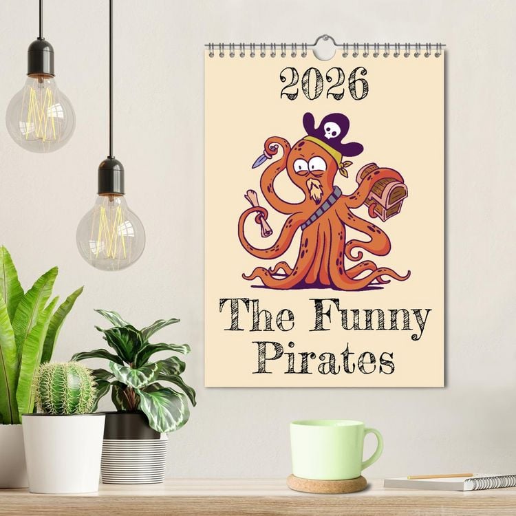 Produktbild: The Funny Pirates (Wall Calendar 2026 DIN A4 portrait), CALVENDO 12 Month Wall Calendar