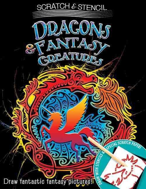 Produktbild: Scratch & Stencil Dragons & Fa