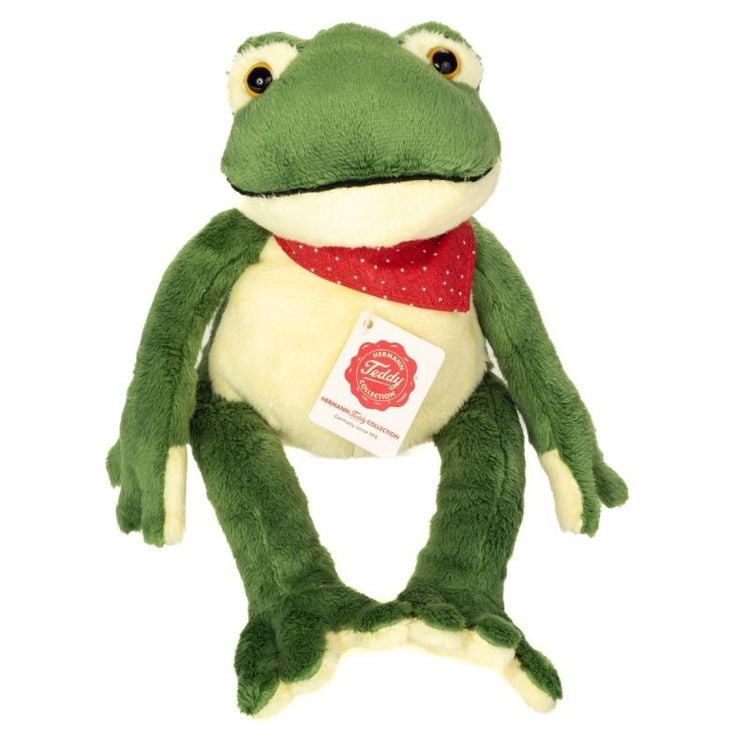 Produktbild: Teddy Hermann 92021 - Frosch, Schlenkerfrosch, Pl&uuml;sch, 28 cm