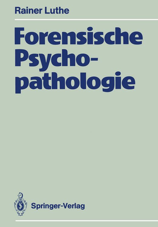 Produktbild: Forensische Psychopathologie
