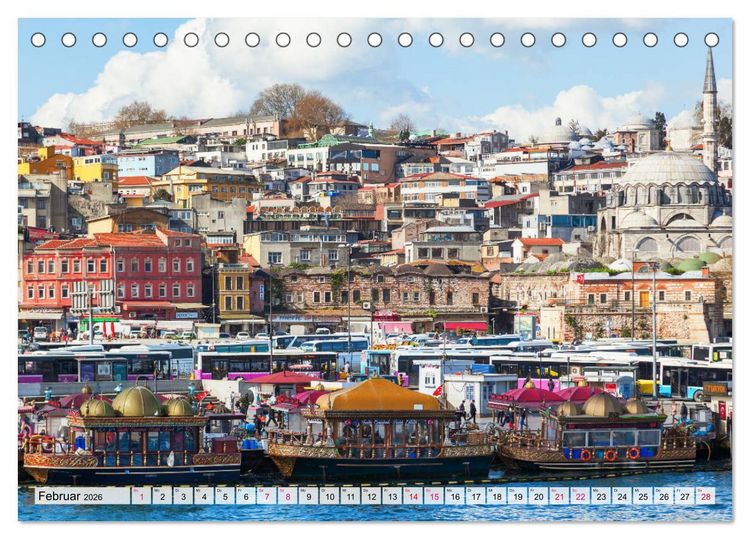 Produktbild: Istanbul - die Stadt zwischen zwei Welten (Tischkalender 2026 DIN A5 quer), CALVENDO Monatskalender