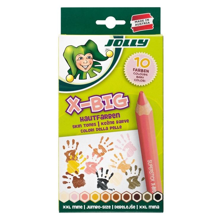 Produktbild: JOLLY Buntstifte X-BIG Hautfarben, 10-er Kartonetui
