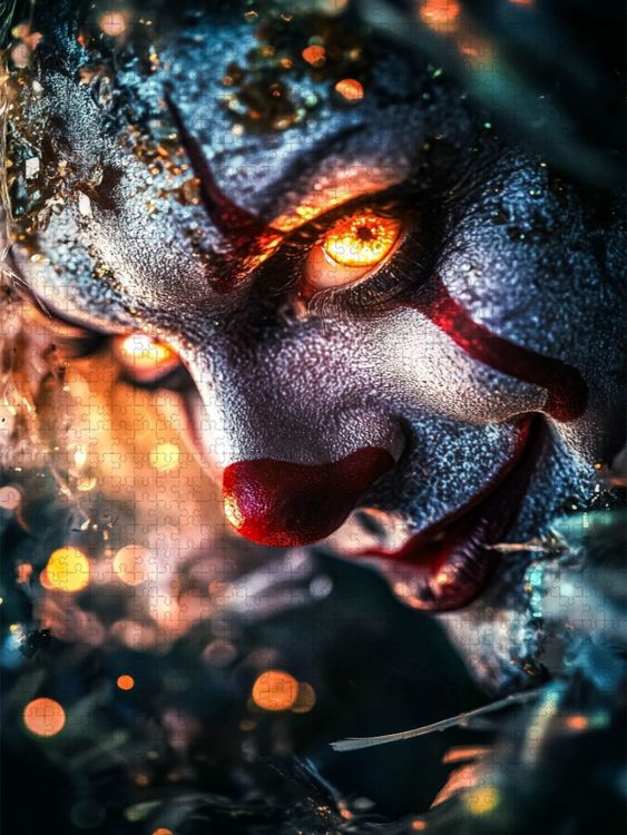 Produktbild: CALVENDO Puzzle Der Clown kam nur nachts, wenn das Kinderzimmer dunkel war | 1000 Teile Lege-Gr&ouml;&szlig;e 64x48cm Foto-Puzzle f&uuml;r gl&uuml;ckliche Stunden