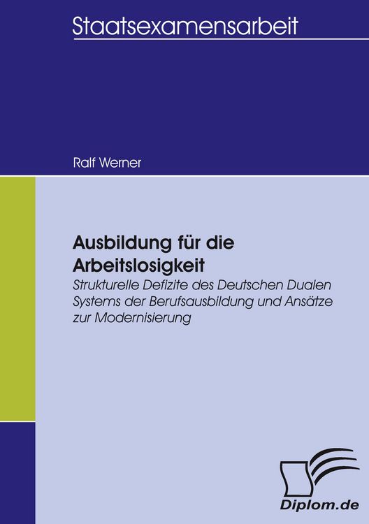 Produktbild: Ausbildung f&uuml;r die Arbeitslosigkeit