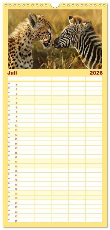 Produktbild: Familienplaner 2026 - Wenn Vertrauen siegt mit 5 Spalten (Wandkalender, 21 x 45 cm) CALVENDO