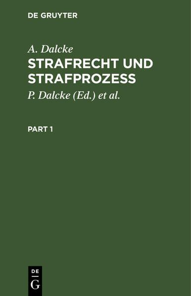 Produktbild: Strafrecht und Strafproze&szlig;