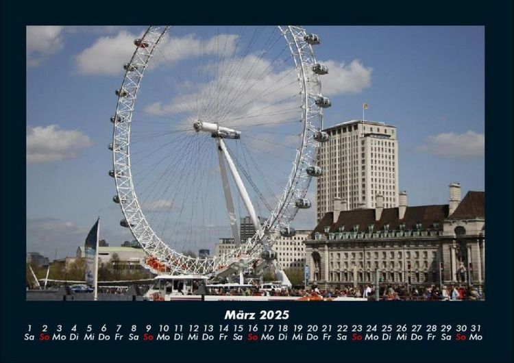 Produktbild: London 2025 Fotokalender DIN A4